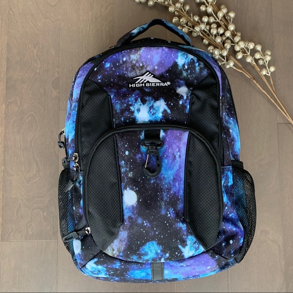High Sierra Other - HIGH SIERRA Blue Purple Space Laptop Backpack